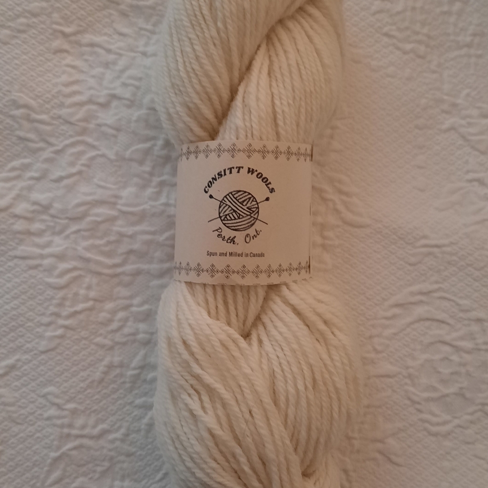 CONSITT WOOLS 2ply Lt Worsted 100% WOOL Spun Dyed Milled in CANADA Iconic Colors